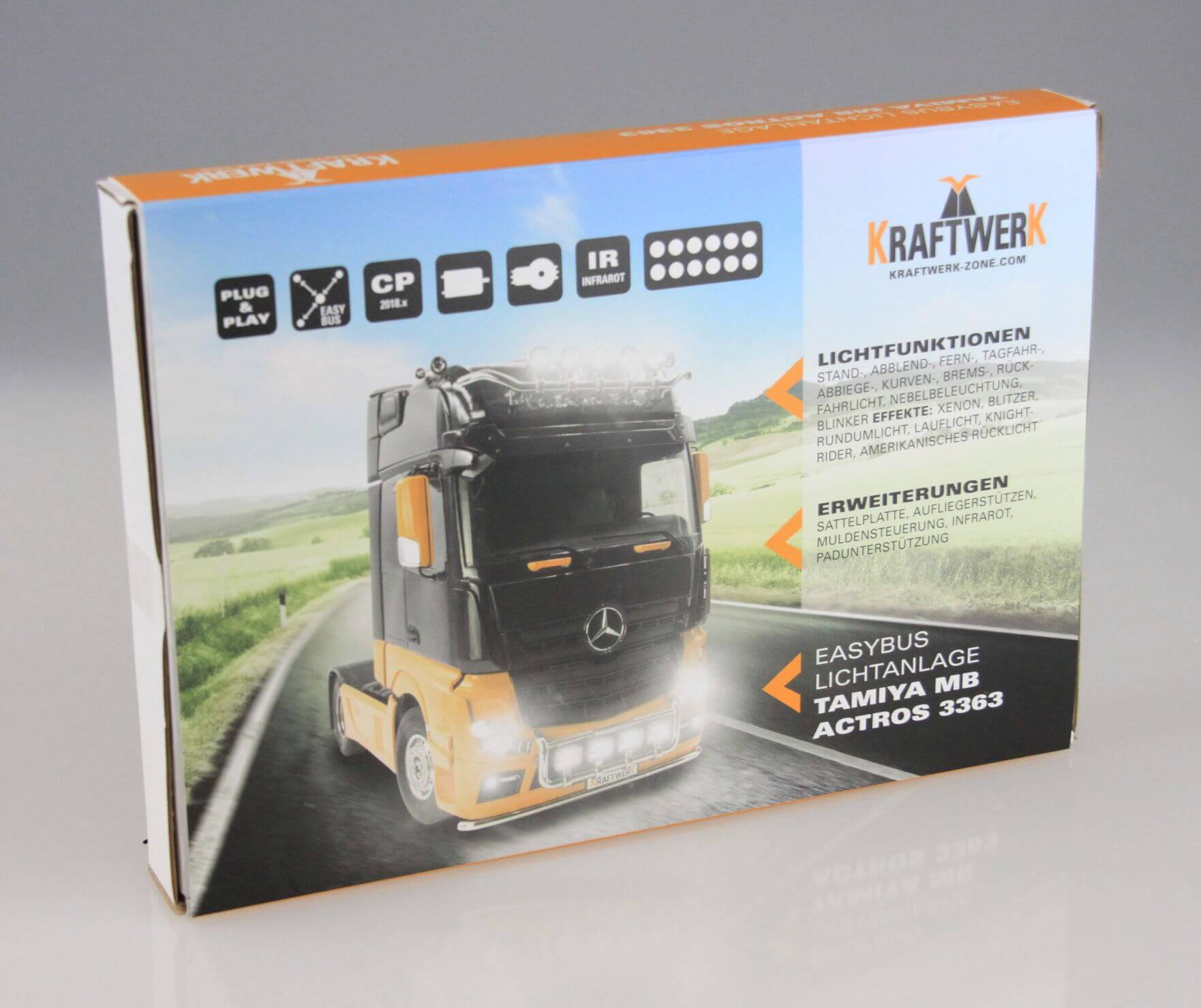 EasyBus Lichtanlage KLM 4/16 TAMIYA MB Actros 3363          