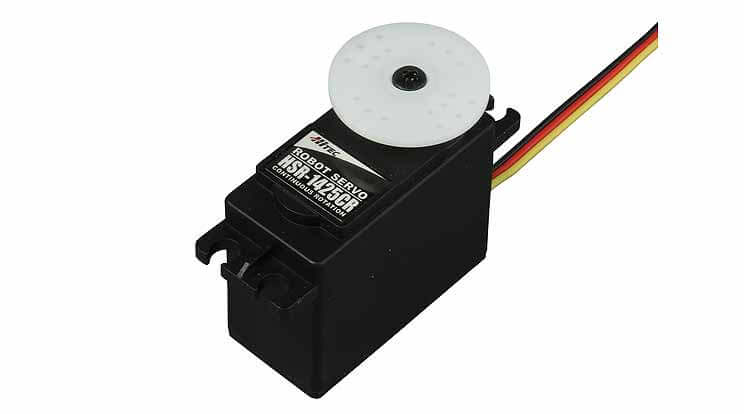 Sonder-Servo HSR-1425CR (Hitec). 360°-Servo. Maße: