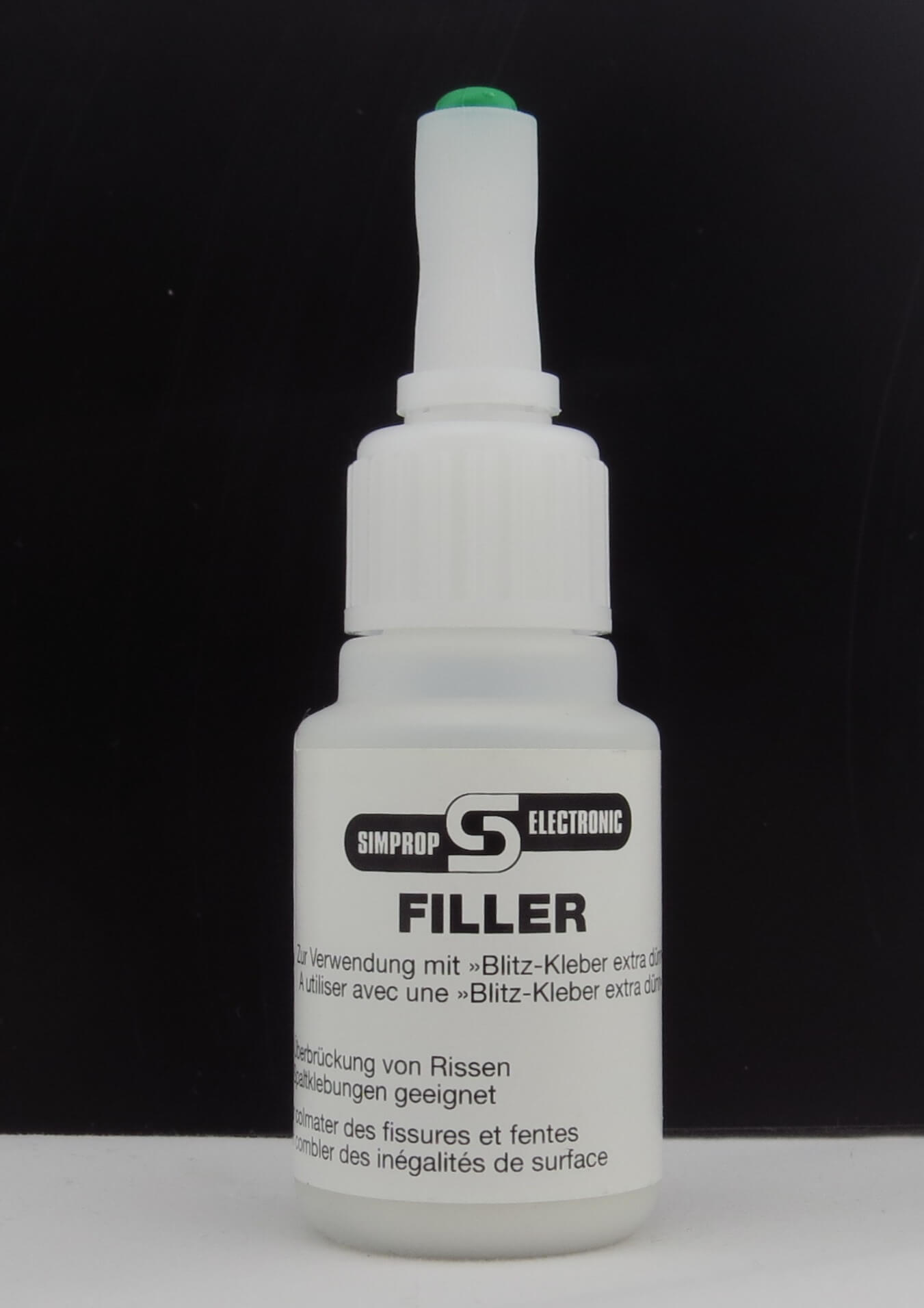 1x Füllstoff für Sekundenkleber. 30gr.   Fläschchen. Gut gee