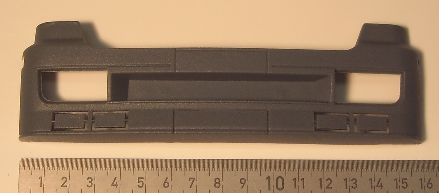 Stoßstange ACTROS (Wedico), Kunststoff   grau. 1 Stück