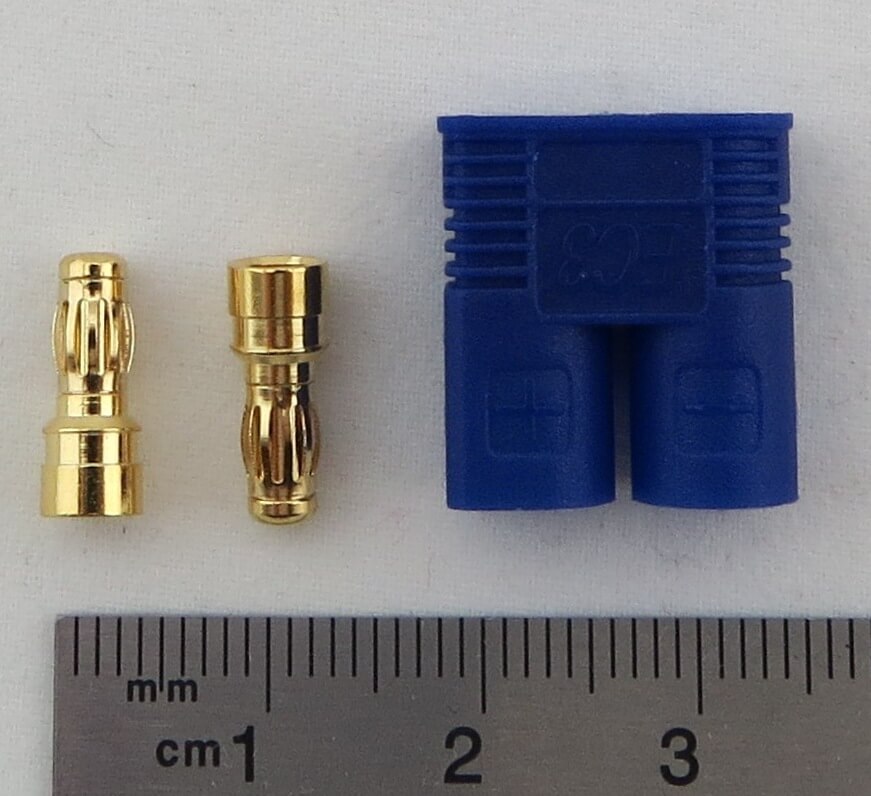 1x EC3-Goldstecker. 3,5mm Goldstecker,   lötbar. Max. 4qmm (