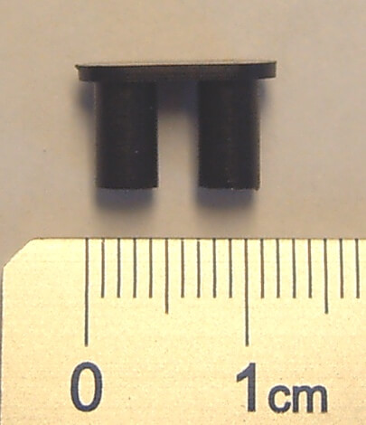1 Federgelenk, Kunststoff, schwarz. Für Profi-Federsätze    