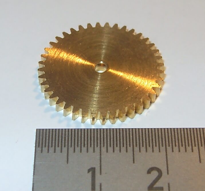 Schneckenrad 40 Zähne Modul 0,5 Aeronaut 583740 Bohrung 2mm 