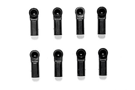 Kugelpfannen für 5mm Kugel, Länge 17mm,  für Gewindestange  