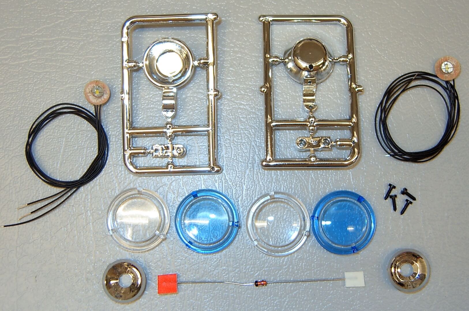 1 Satz Dachlampen + Platinen für 7,2-12V Mit Angel Eyes