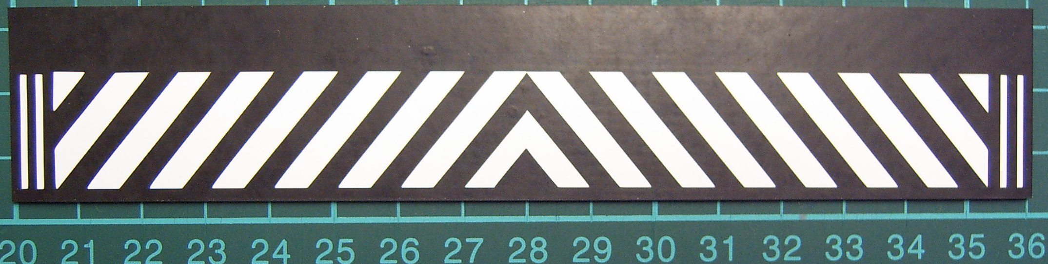 1 Schmutzfänger Nr.1 ca. 160x30x1mm mit  geplottetem Text   