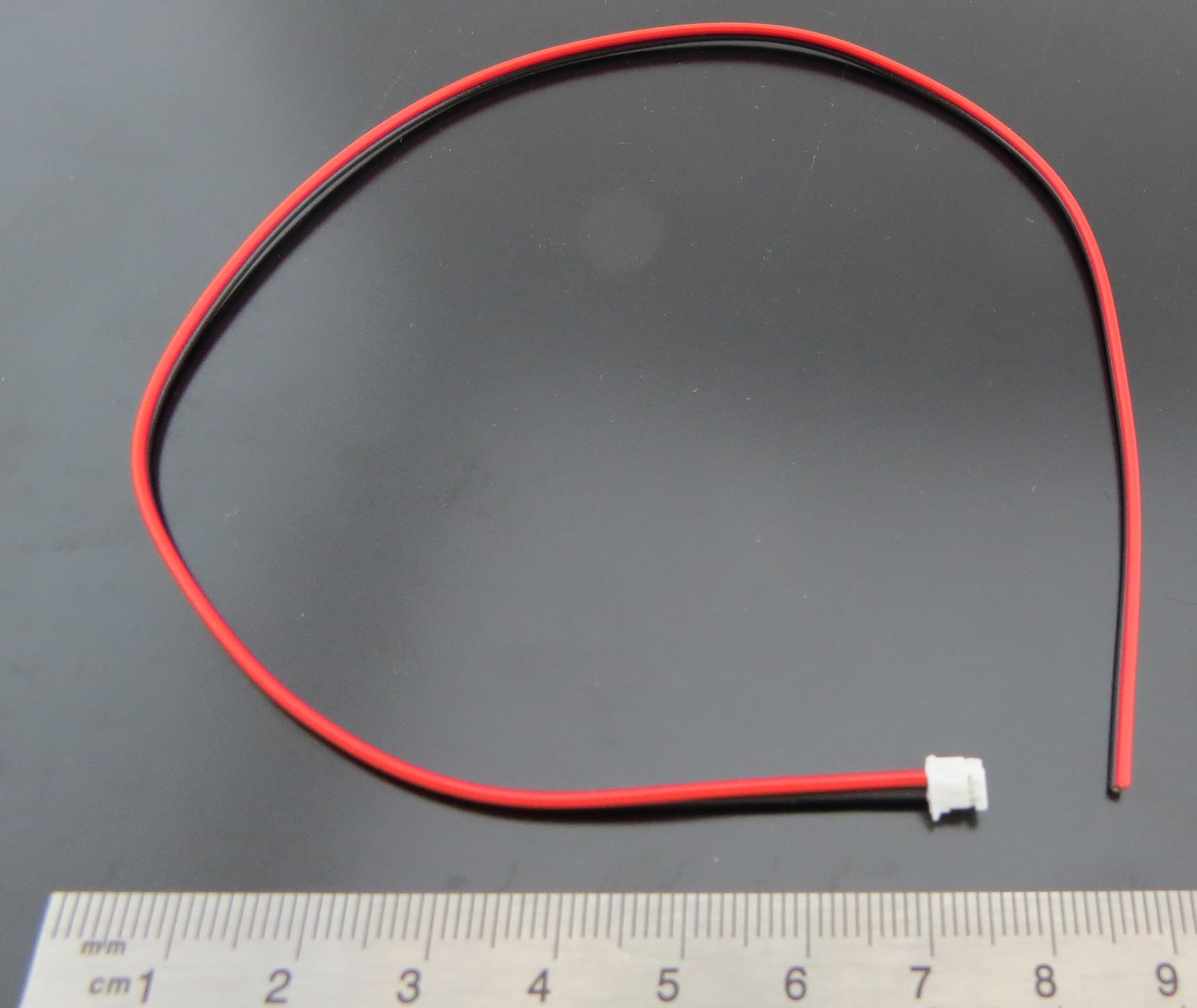 1x 2-poliges Anschlußkabel (female). PVC-Litze. RM 1,5mm. 30