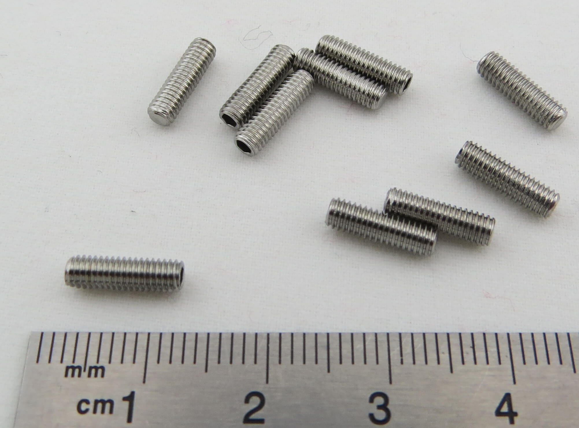 Gewindestift M3 x 10 DIN913, VA, 10 Stück. (Innen-Sechskant)