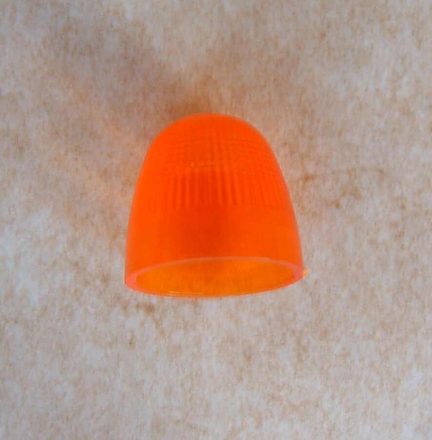 Ersatzhaube f. Rundumleuchte,orange 1:8  rund, Glashöhe