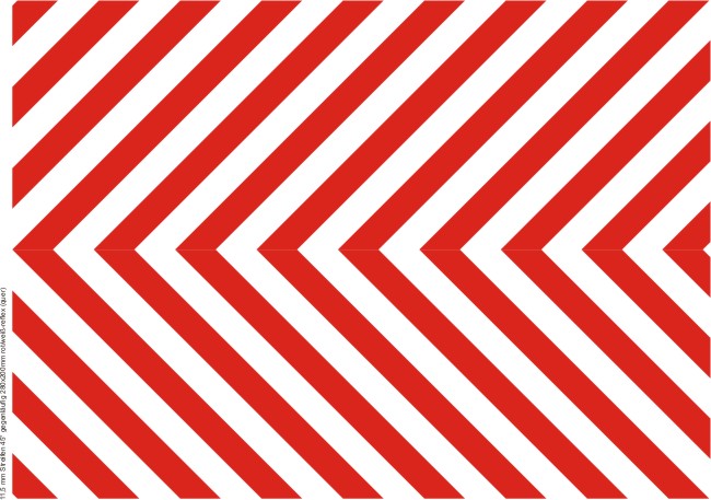 1 Dekorbogen Warnstreifen reflektierend  ca. 200x280mm      