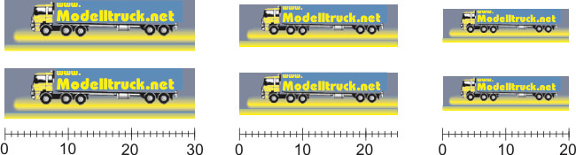 1 Satz Logos, selbstklebend mit Ober- flächenschutz. Je 2   