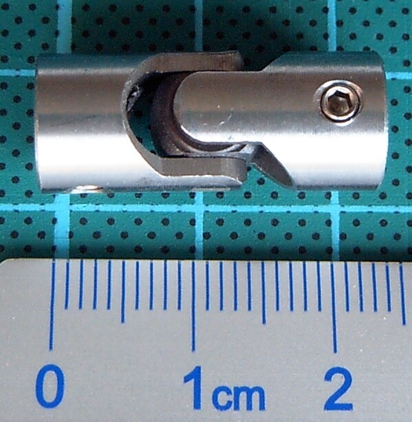 Kardangelenk 10mm Durchmesser, 12/12mm   Gesamtlänge        