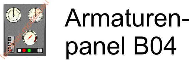 Decal/Aufkleber "Armaturenpanel" B04                        