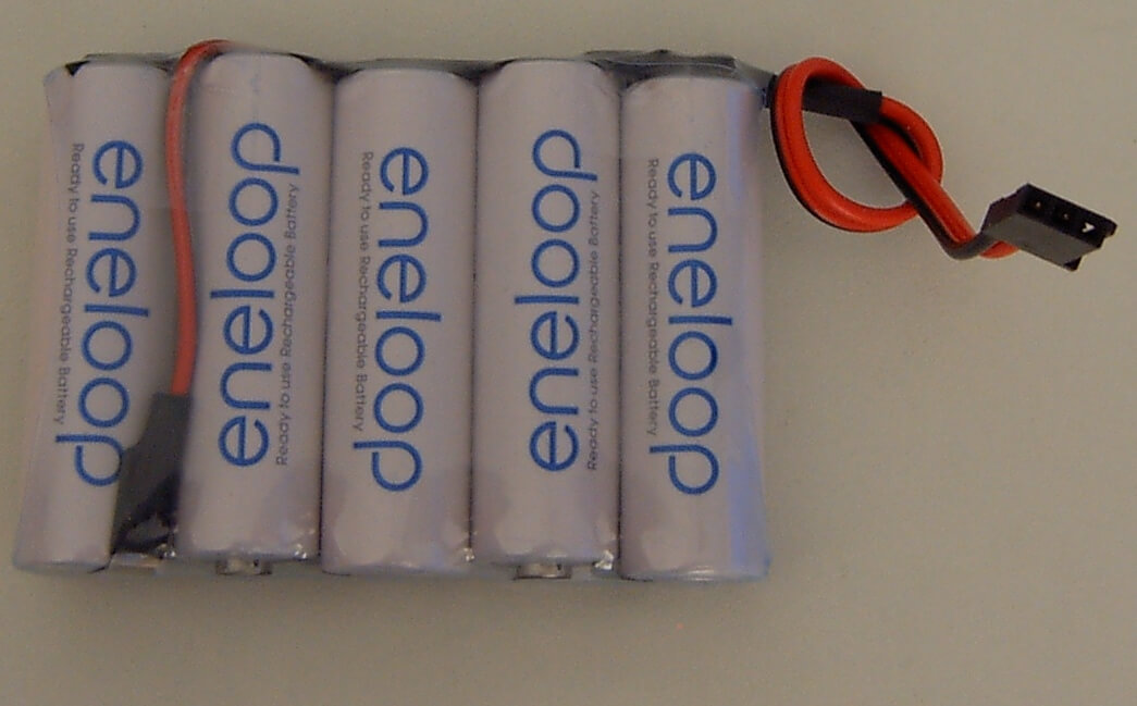 1 Akku-Pack mit 5x ENELOOP HR-3U-Zellen, 6,0V 2000mAh,mit   