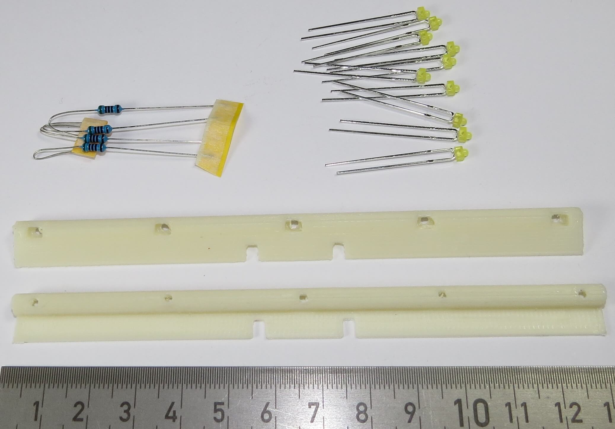 1x SideBar-Set für SCANIA-3A von Tamiya. Material: ABS      