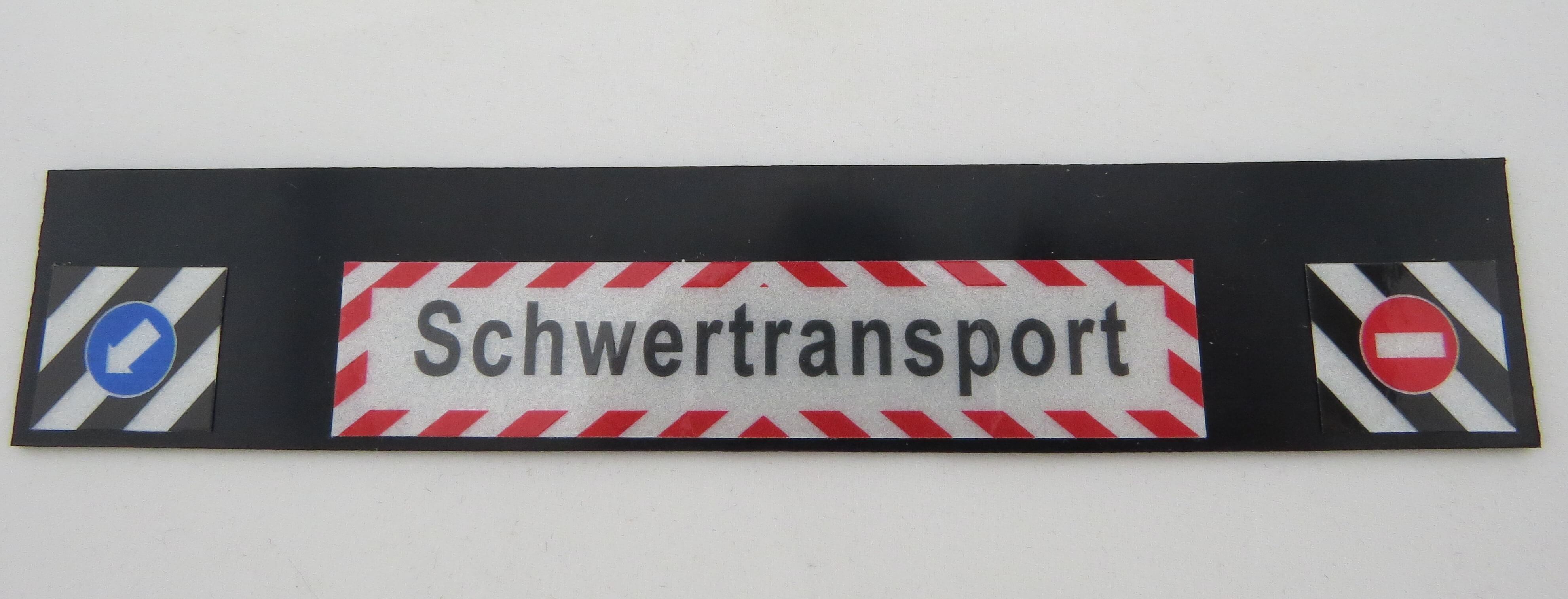 1 Schmutzfänger Nr.44 ca. 185x35x1mm mit großem Reflexteil  