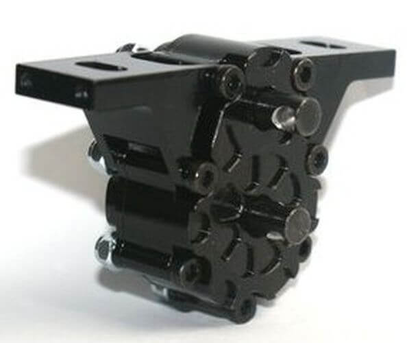 1:14 Verteilergetriebe 2:1 hoch Alu schwarz