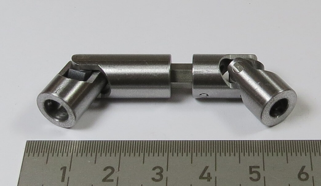1x Doppel-Kardangelenk 10mm Durchmesser, Gesamtlänge