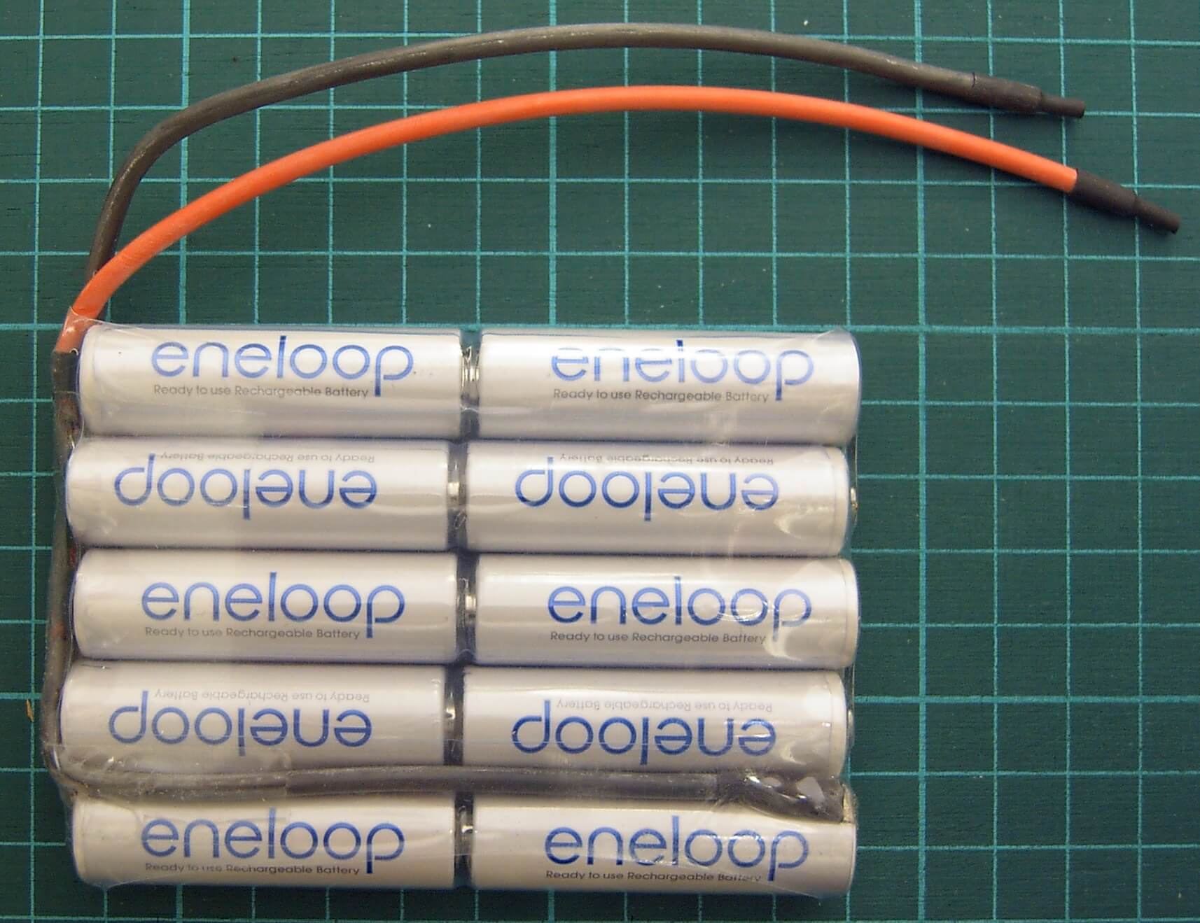 Akku-Pack mit 10x ENELOOP HR-3U-Zellen,  12V, 2000mAh, ohn  