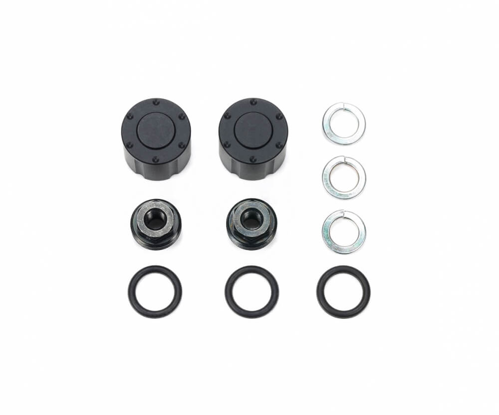 Tamiya Radnaben-Set HA schwarz. Für Hinterachse (2)         