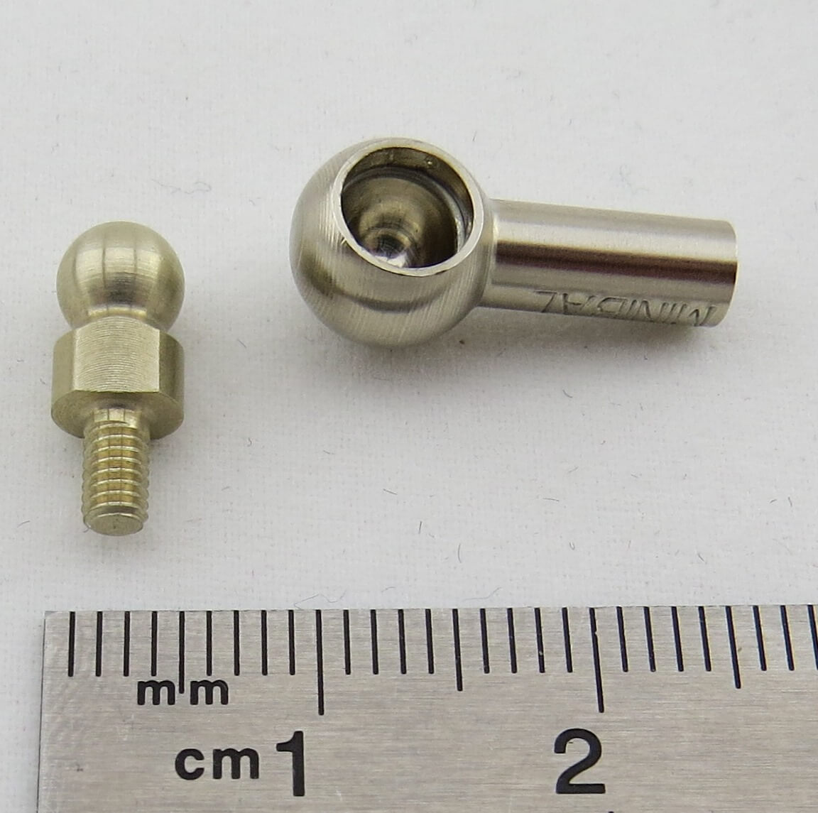 minibal-Winkelgelenk WG5,Kugeldurchmesser 5,0mm,Neusilber