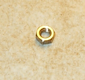 6-Kant-Modellmutter M1,6 Messing (25 St) 25 Stück SW 2,5mm  