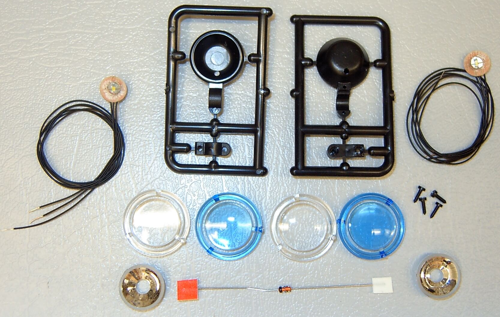 1 Satz Dachlampen + Platinen für 7,2-12V Mit Angel Eyes     