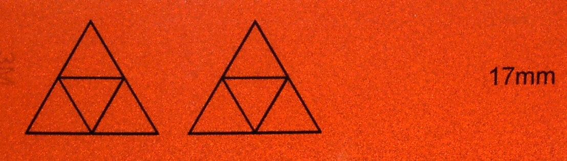 Decal/Aufkleber 1 Satz Rückstrahler 17mm aus                