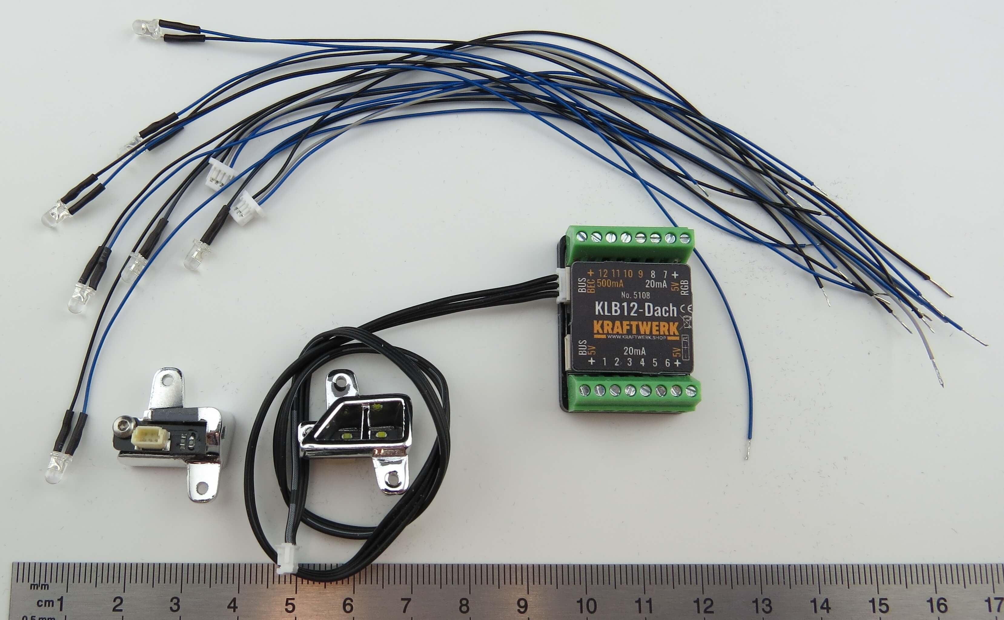 Scania 770S Dachbeleuchtungs Set. Enthält KLB-12 Dach,LEDs  