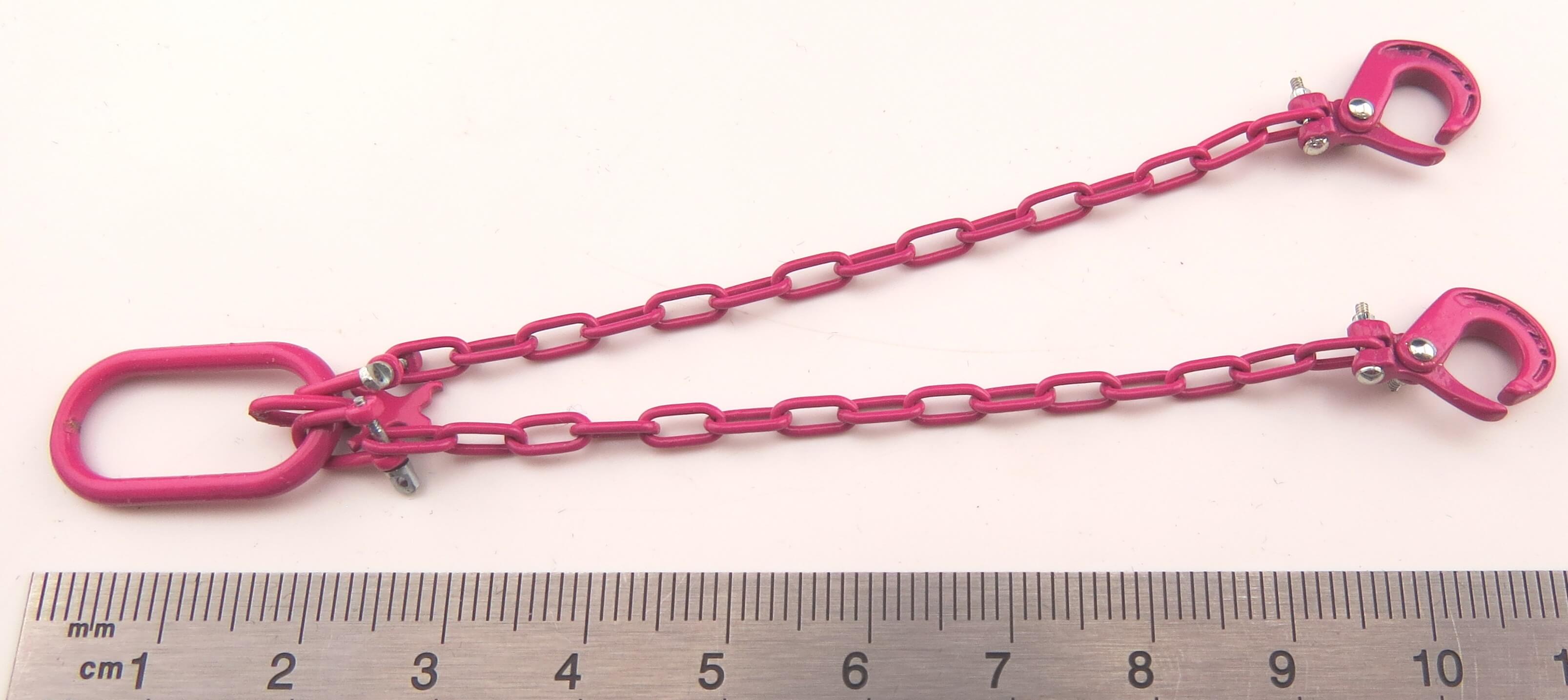 Anschlagkette RUD 2 Strang. Pink. Mit funktionierendem      