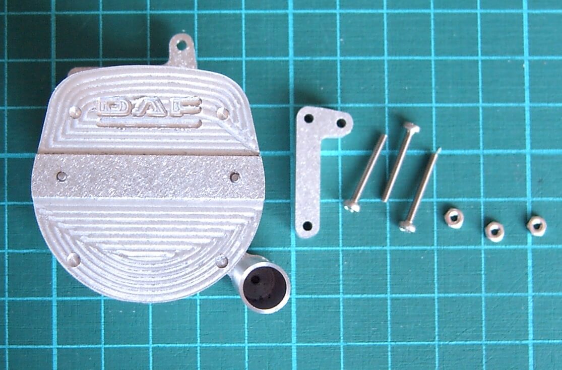 1x Auspuffanlage DAF Alu gefräst (ZA009) Auspuffgehäuse,