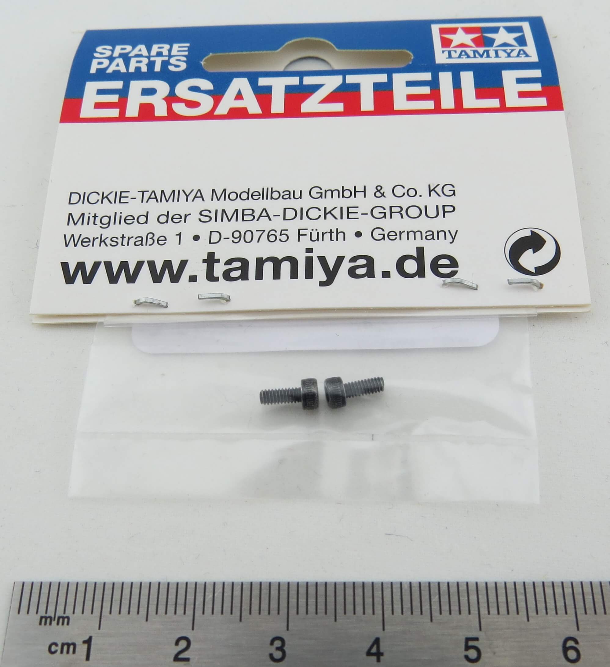 1 Beutel Zylinderkopfschrauben. 2 Stück. 2x5mm (Tamiya).