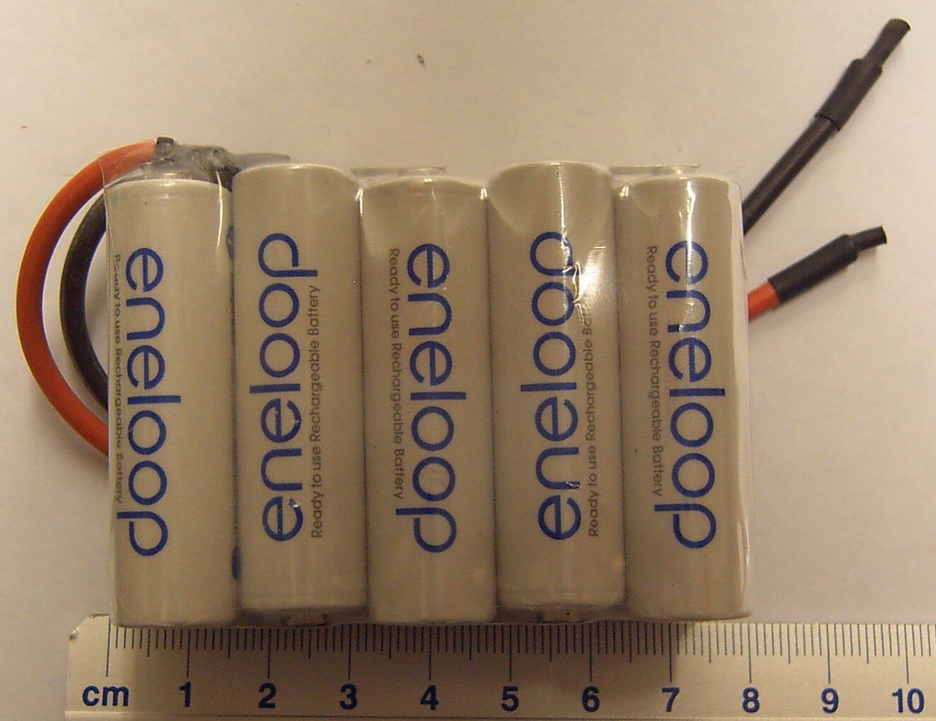 1x Akku-Pack mit 10x SANYO-Zellen, F5x2, 10 Zellen, 12V,