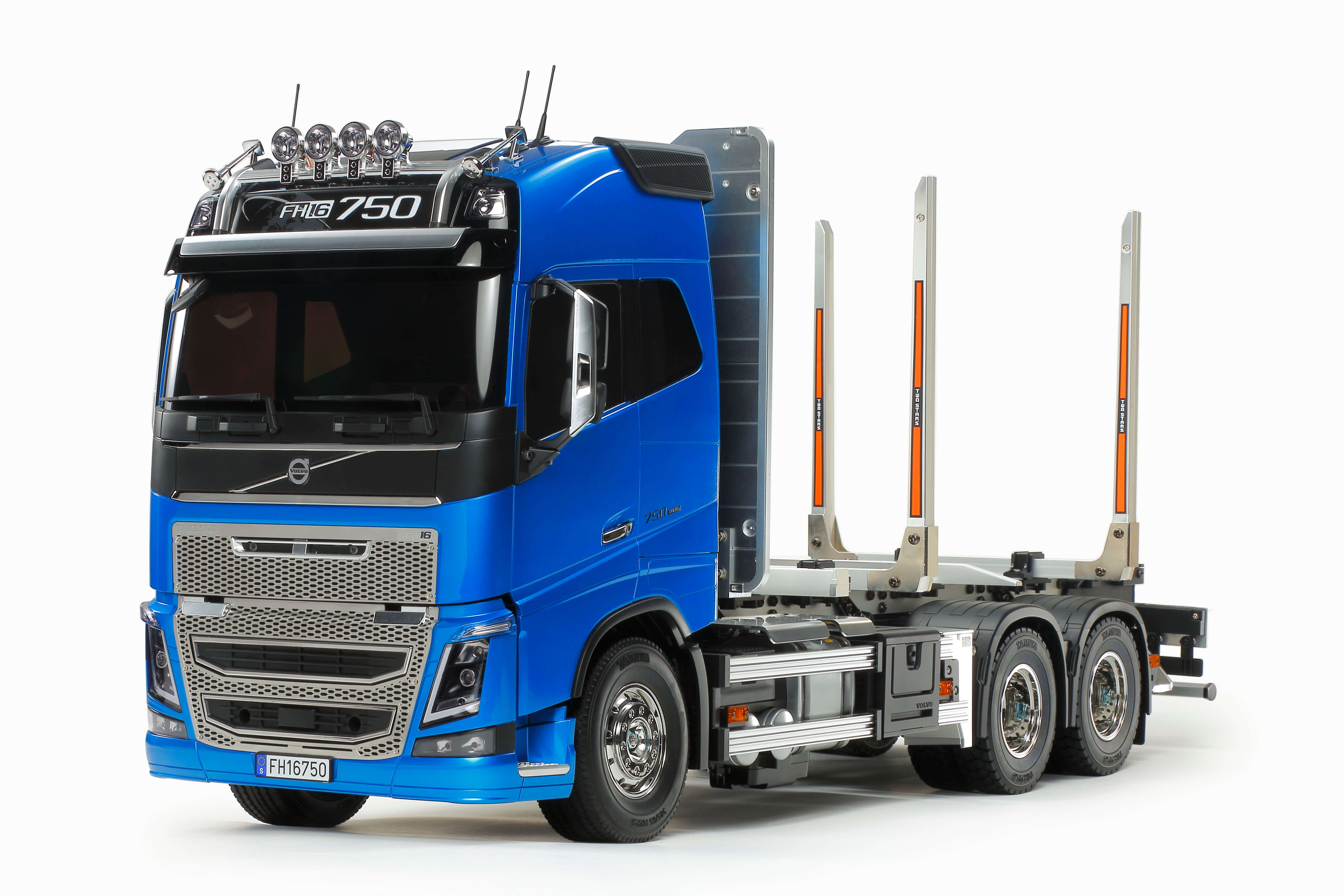 Volvo FH16 Globetrotter Holztransporter RTR Tamiya blau