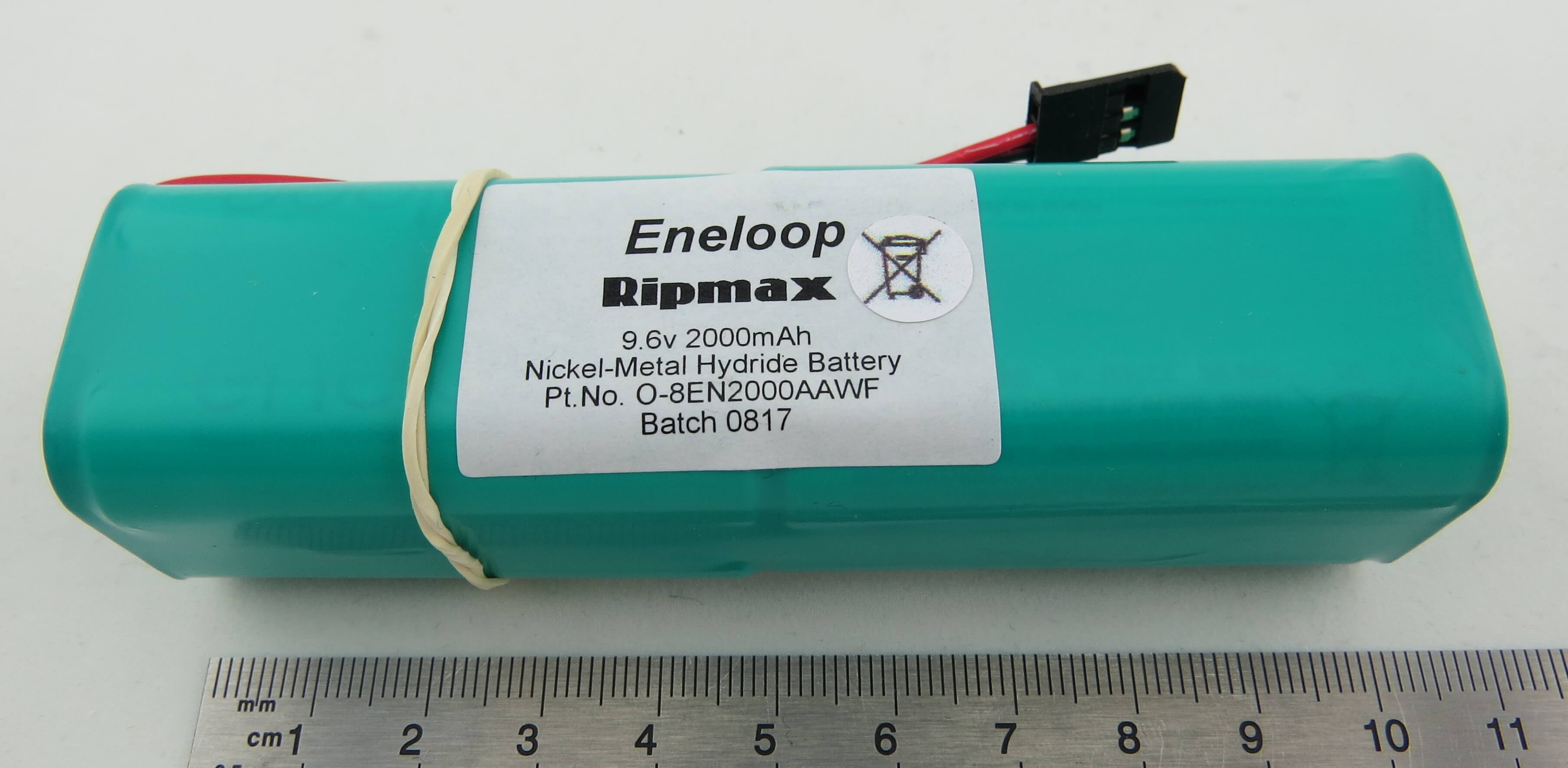 1 Akku-Pack mit 8x Sanyo ENELOOP, 9,6V   8 Zellen, 2000mAh N