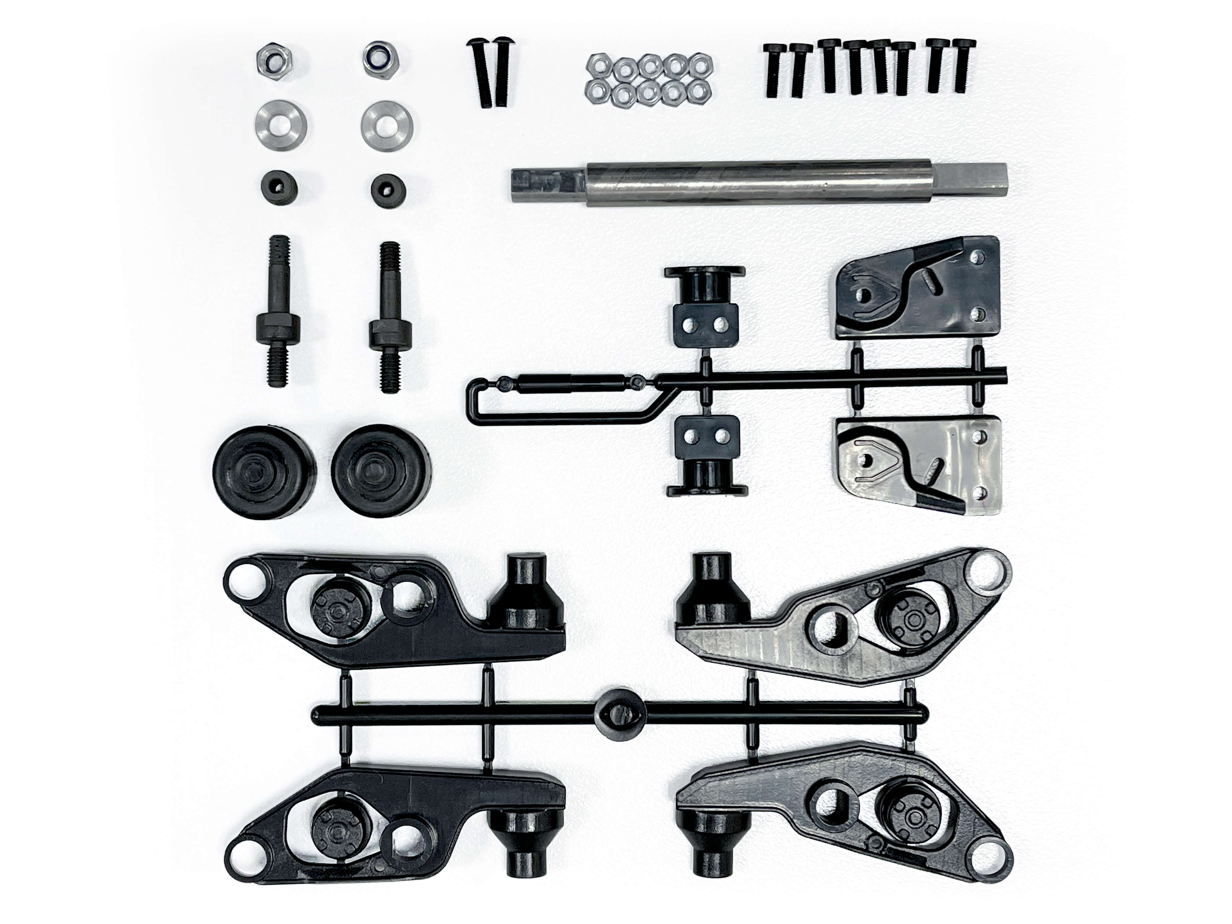 Aufliegerachse mit Höherlegung um 8mm. Für Carson-Aufliege