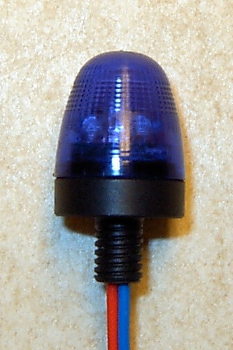 Rundumleuchte, blau, mit integrierter Elektronik u