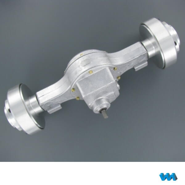 Hinterachse mit Planetengetriebe 1:8 komplett