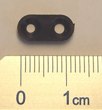 1 Kappe für Federgelenk, Kunststoff, schwarz. Für           