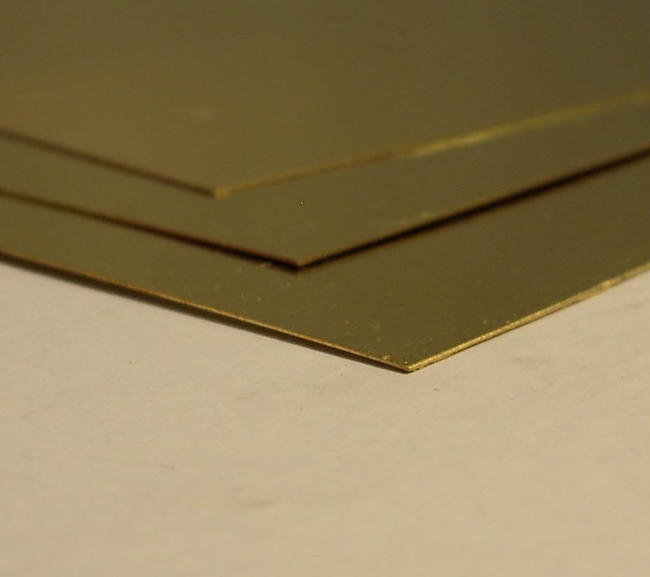 Messingblech halbhart 1,5mm 400x200mm MS63                  