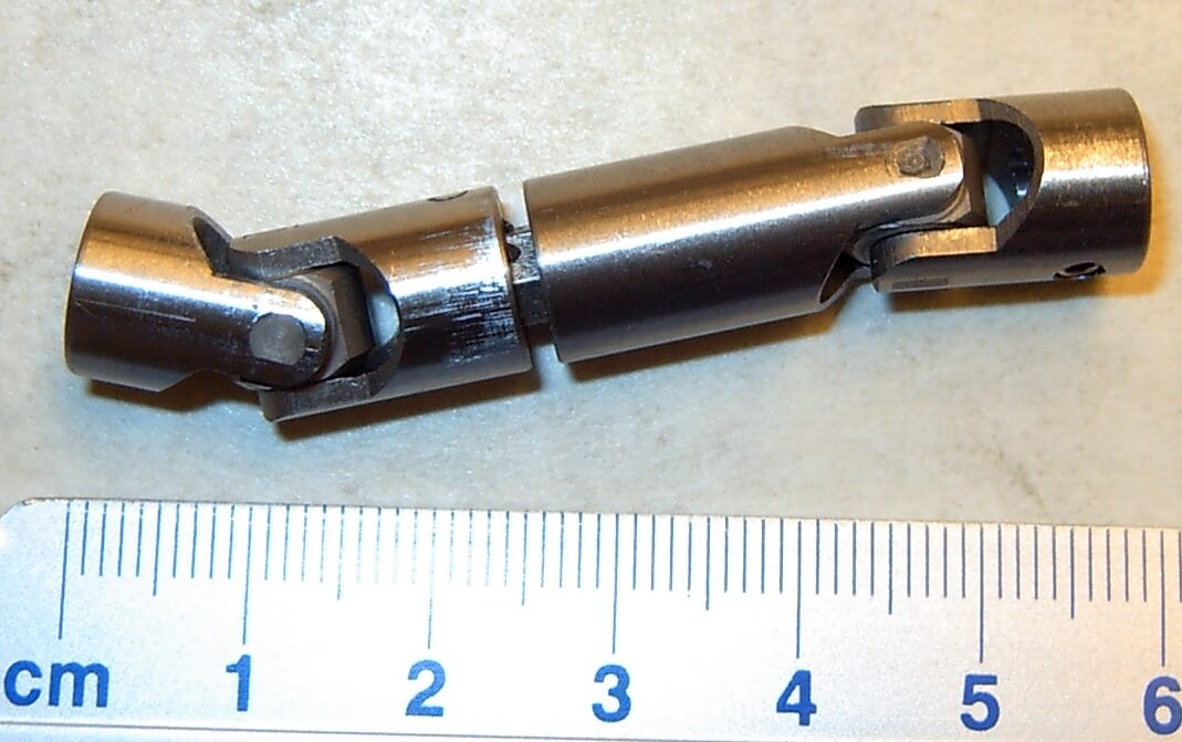 Doppel-Kardangelenk 10mm Durchmesser, Gesamtlänge           