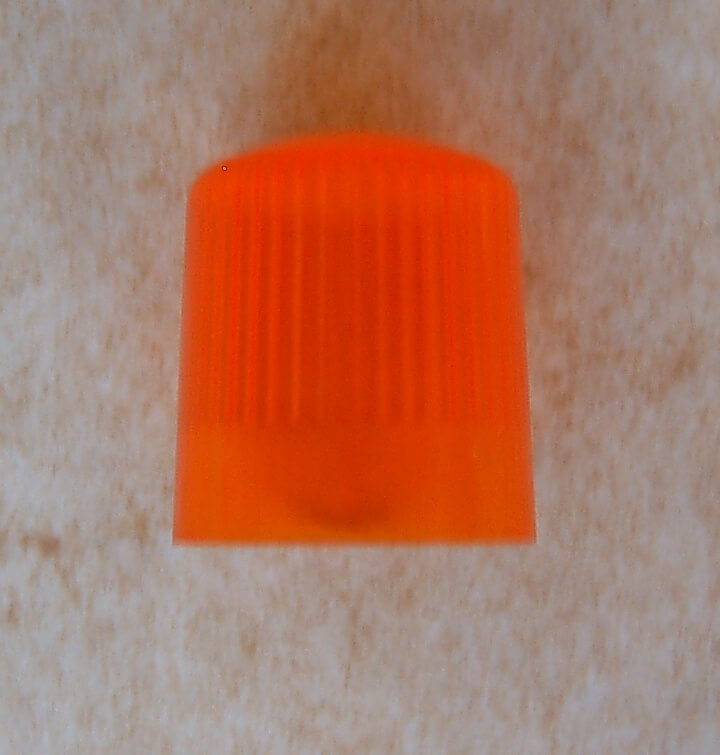 Ersatzhaube f. Rundumleuchte,orange 1:8  eckig, Glashöhe