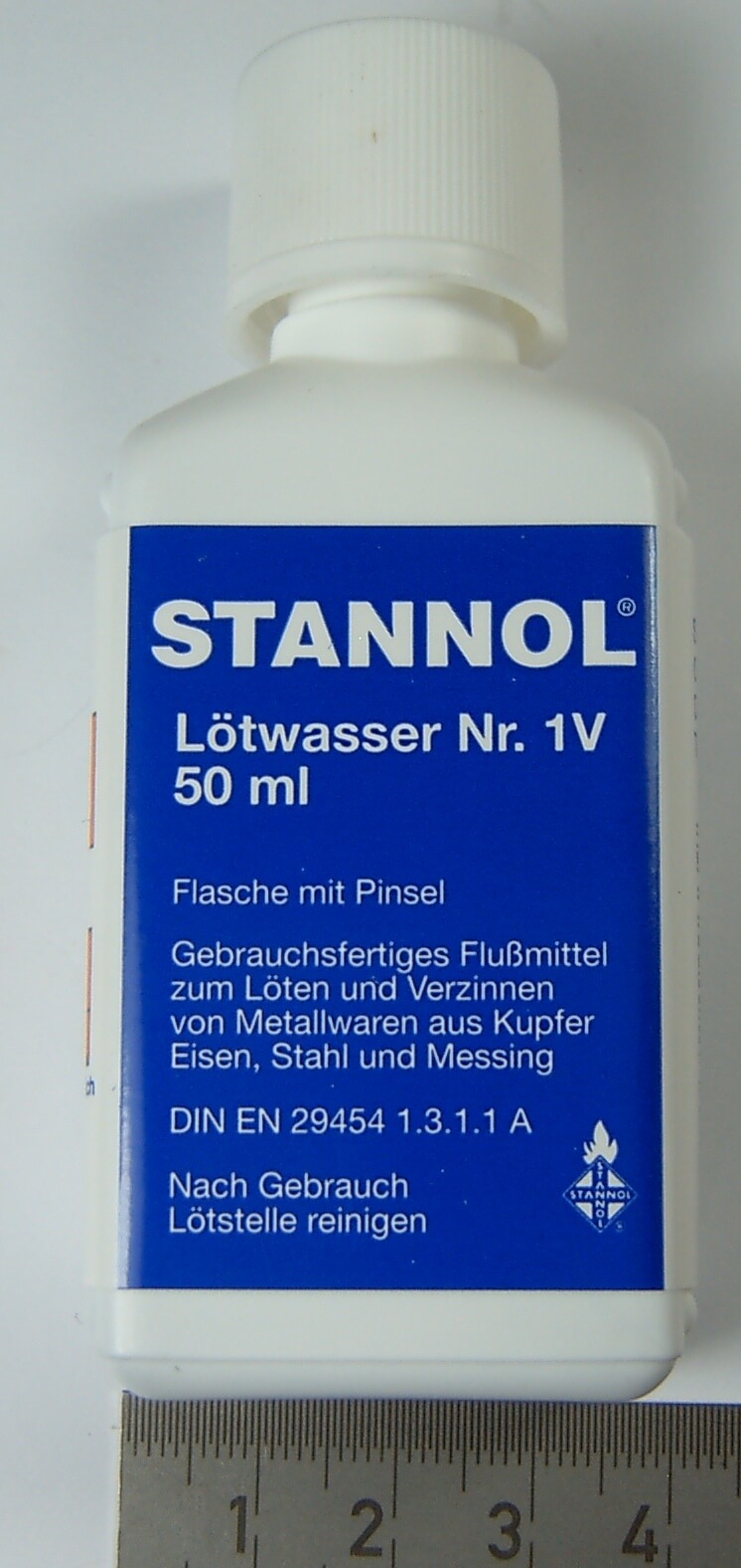 1 Flasche Lötwasser 50ml. Flasche mit Pinsel. Zum           