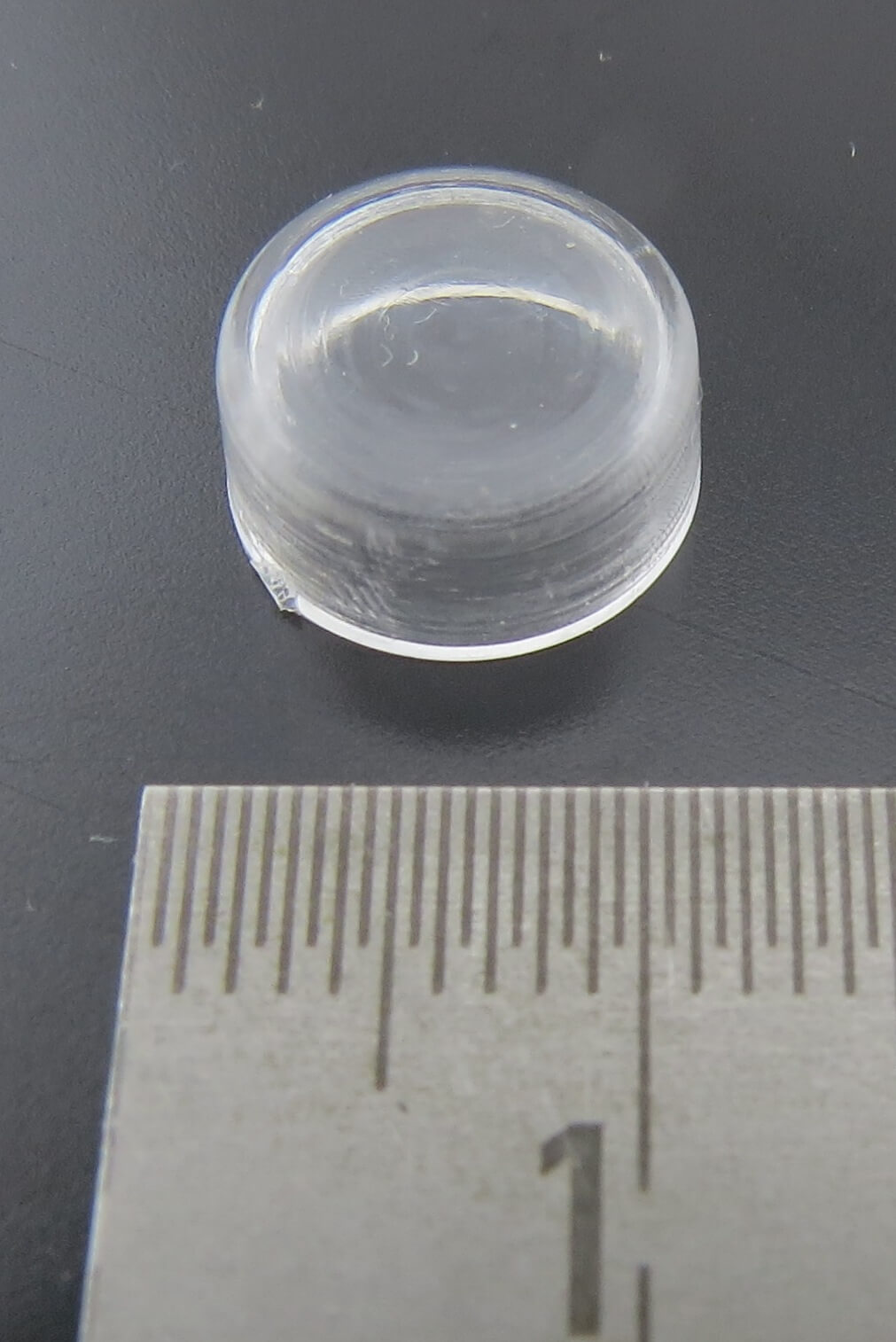 Ersatzhaube f. Blitzleuchte, klar, 1:14  rund, Glash. 4,7