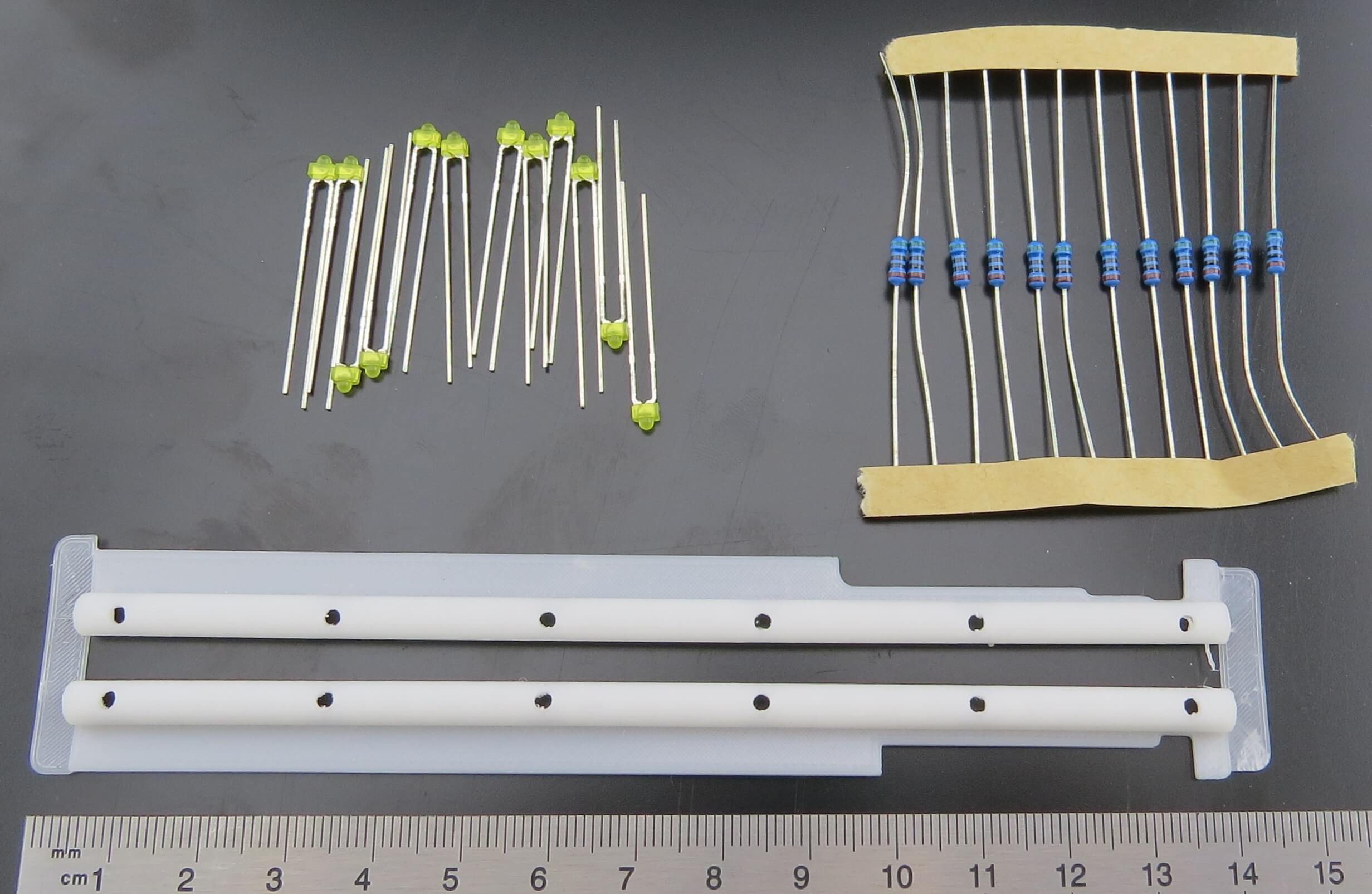 SideBar-Set für MAN-3achser von Tamiya. Material: ABS       