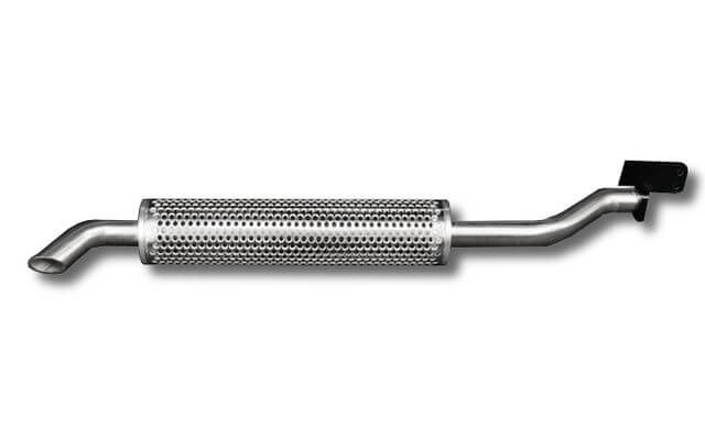 1:14/ 1:16 Auspuff S-Form aus Edelstahl