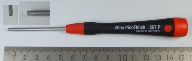 1 TORX-Dreher T3 x 40mm. CV-Molybdän. WIHA PicoFinish 267P