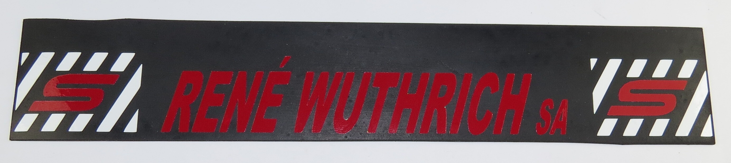 1 Schmutzfänger ca. 185x35x1mm mit individuellem 2-farbigem 