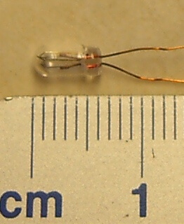 1 Birnchen 12V/60mA. Bis max. 14V/70mA!  Glasdurchmesser ca