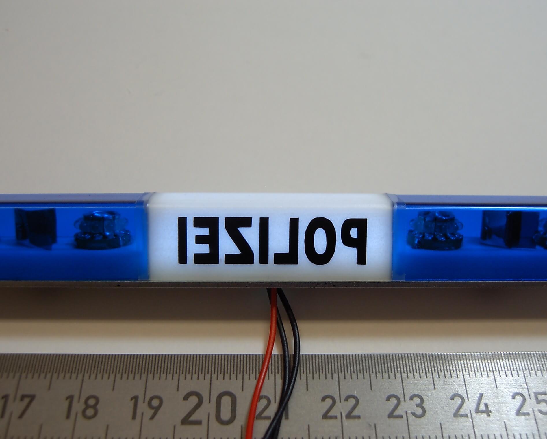 2x Schriftzug POLIZEI, schwarz, 30x7mm   passend zum        